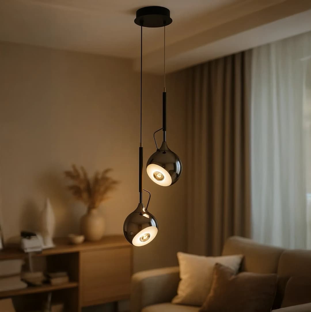 arichanページ(*ˊ˘ˋ*) Özcan Aydınlatma 2822-2A 2'li Dekoratif Led Sarkıt Avize | Sarkıt