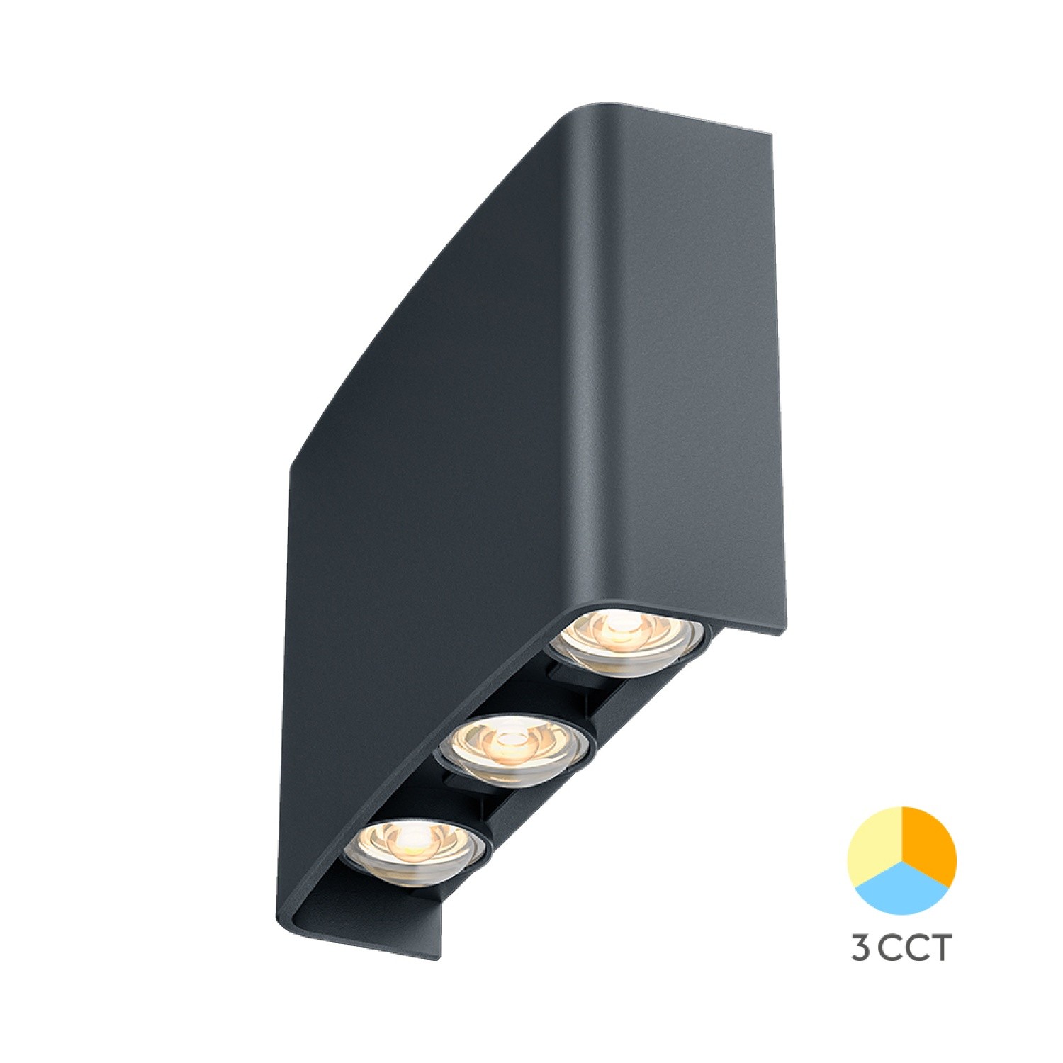 Braytron Vector 6W Led Duvar Aplik Antrasit 3 Renk