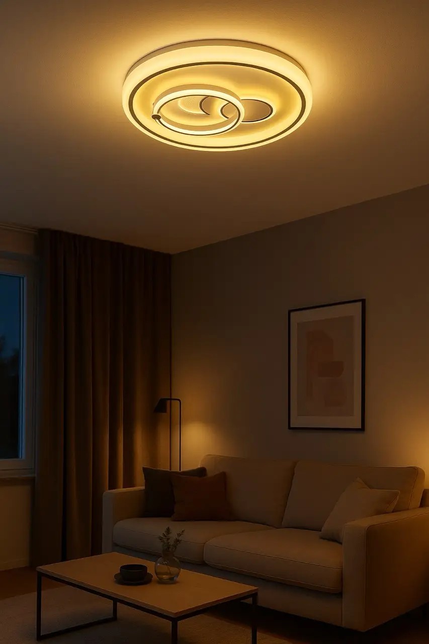Özcan Aydınlatma 1410-03 Yuvarlak 48 cm LED Plafonyer Avize