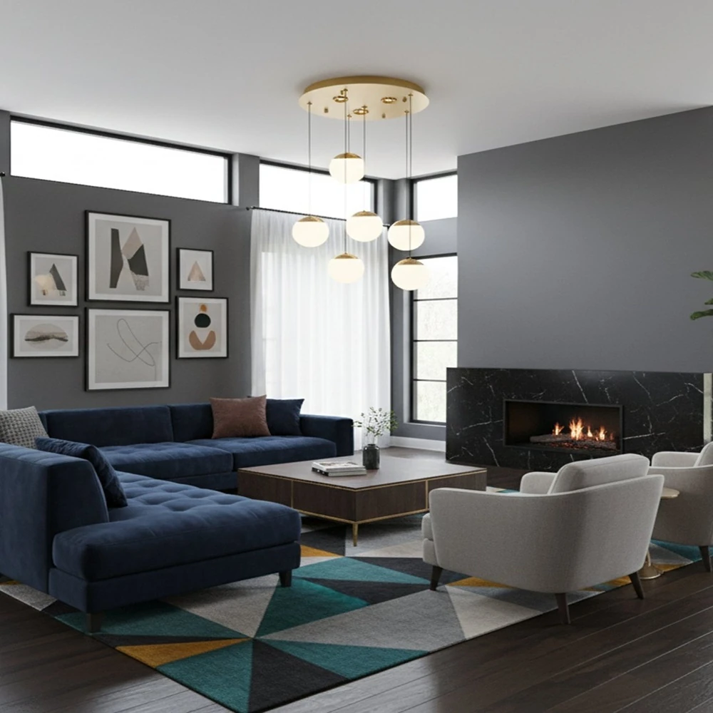 Özcan Aydınlatma 6'lı Filime Led Avize 4130-6A