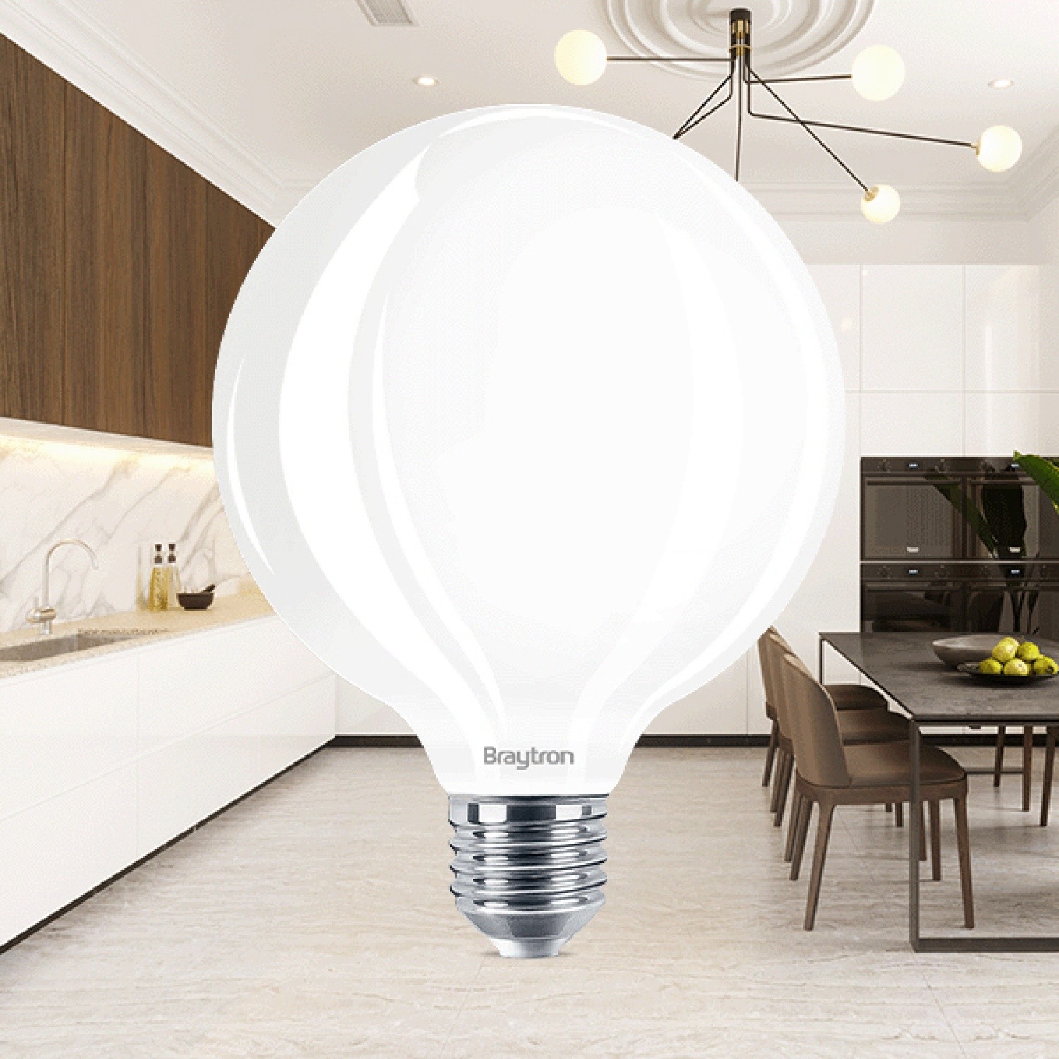 Braytron 7W G95 E27 3000K Glop Led Ampül