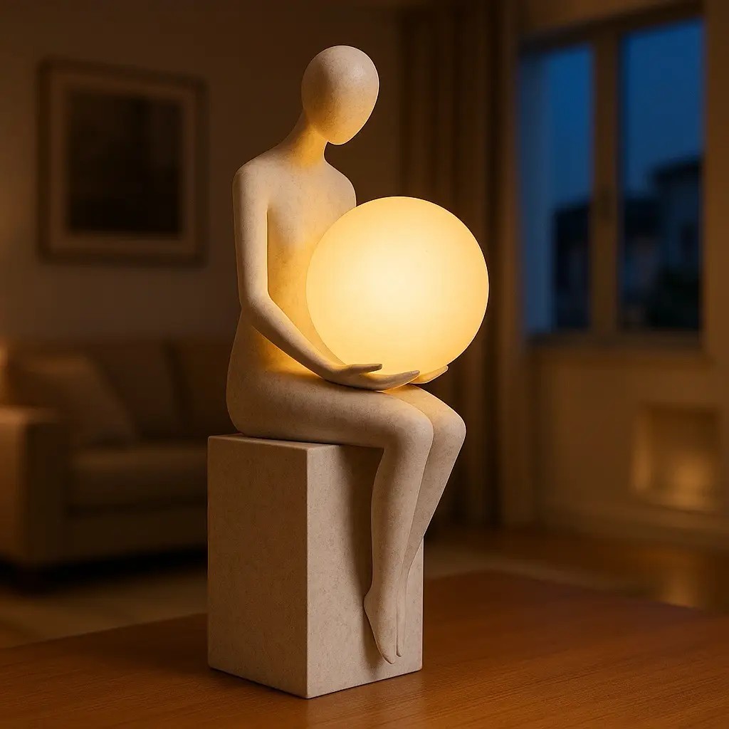 Özcan Aydınlatma 1311-1 Natural Led Aydınlatma Biblo 43 cm
