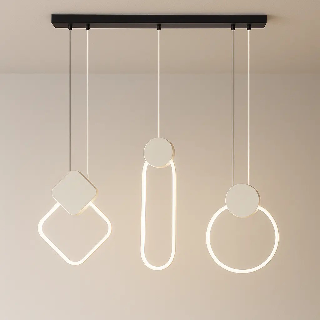 Özcan Aydınlatma 5801-3S 3'lü Sıralı Modern LED Sarkıt Avize
