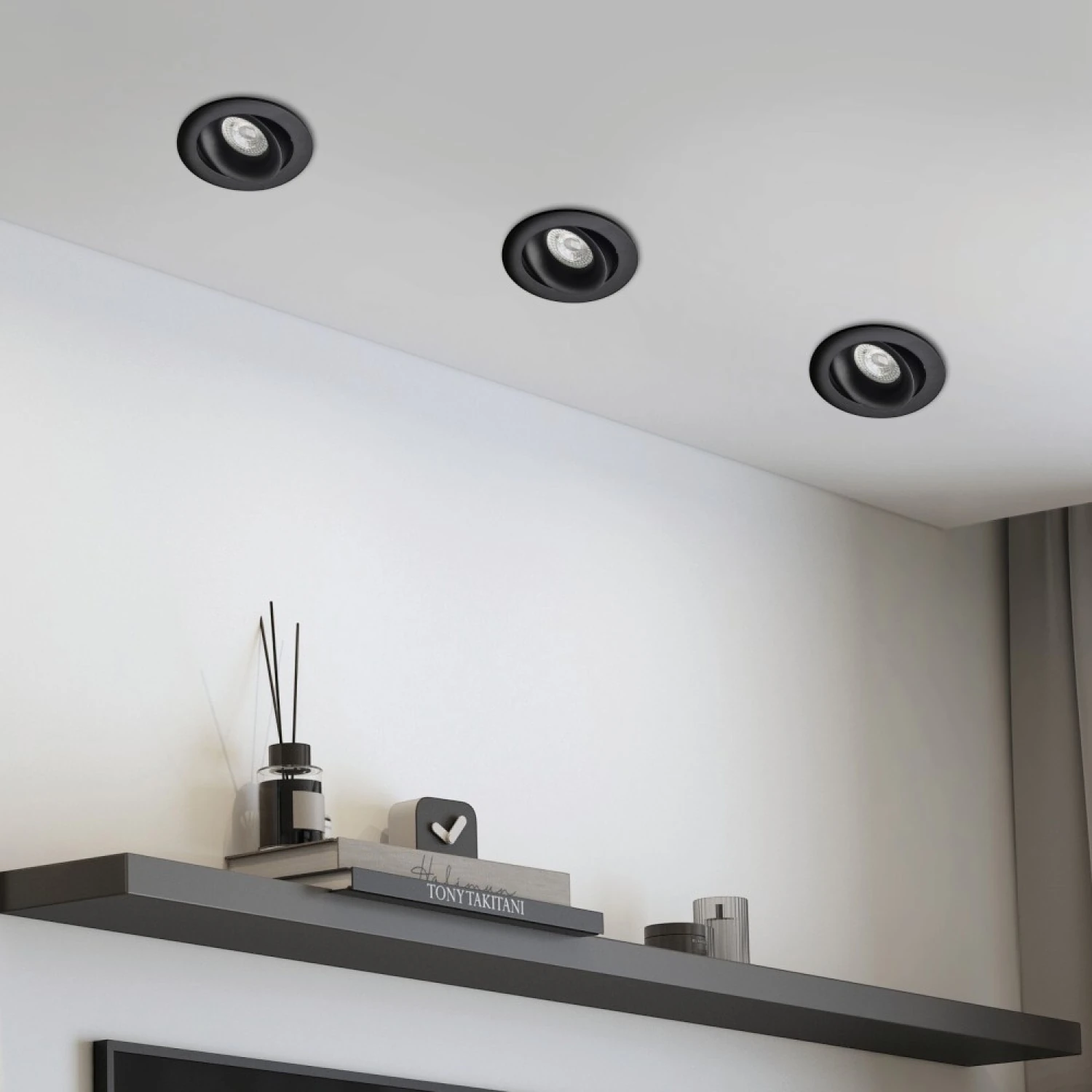 Modesco Rennes Yuvarlak Sıva Altı Hareketli Spot