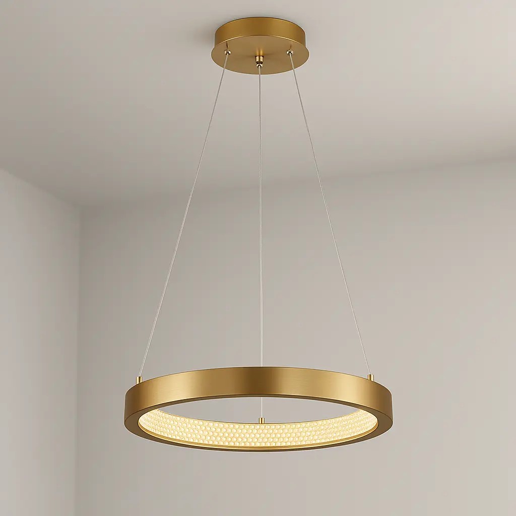 Özcan Aydınlatma 5698-1A Yuvarlak Metal Modern Sarkıt Avize