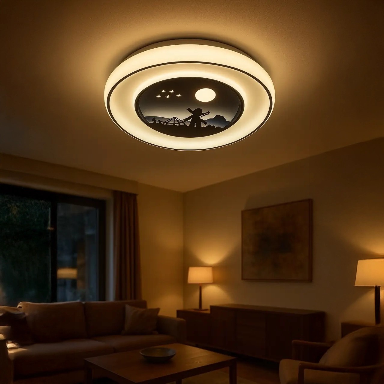 Özcan Aydınlatma 1410-08 Yuvarlak 50 cm Led Plafonyer Avize