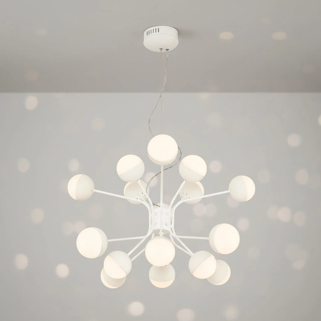 Özcan Aydınlatma 5674-16A 16'lı Küre Camlı Modern LED Avize