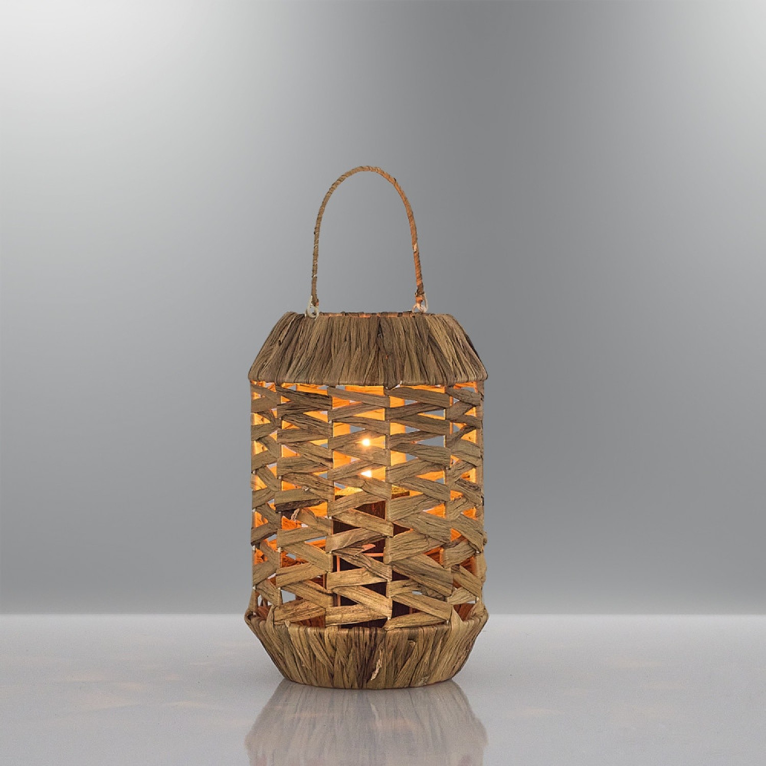 Özcan Aydınlatma 1027 Dekoratif 20 cm Bambu Mumluk