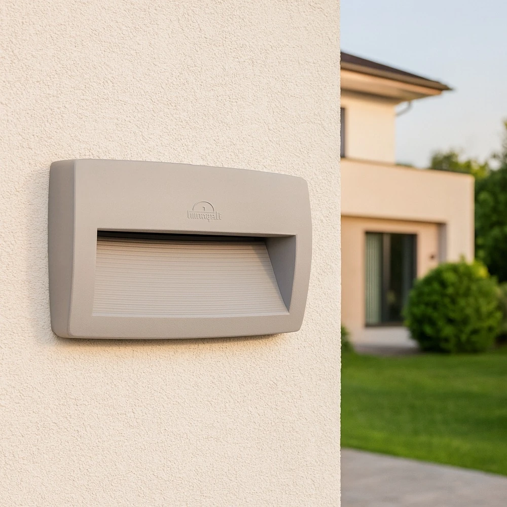 Fumagalli Lorenza Dış Mekan Duvar Aplik 3 Renk - 10,5W - Gri