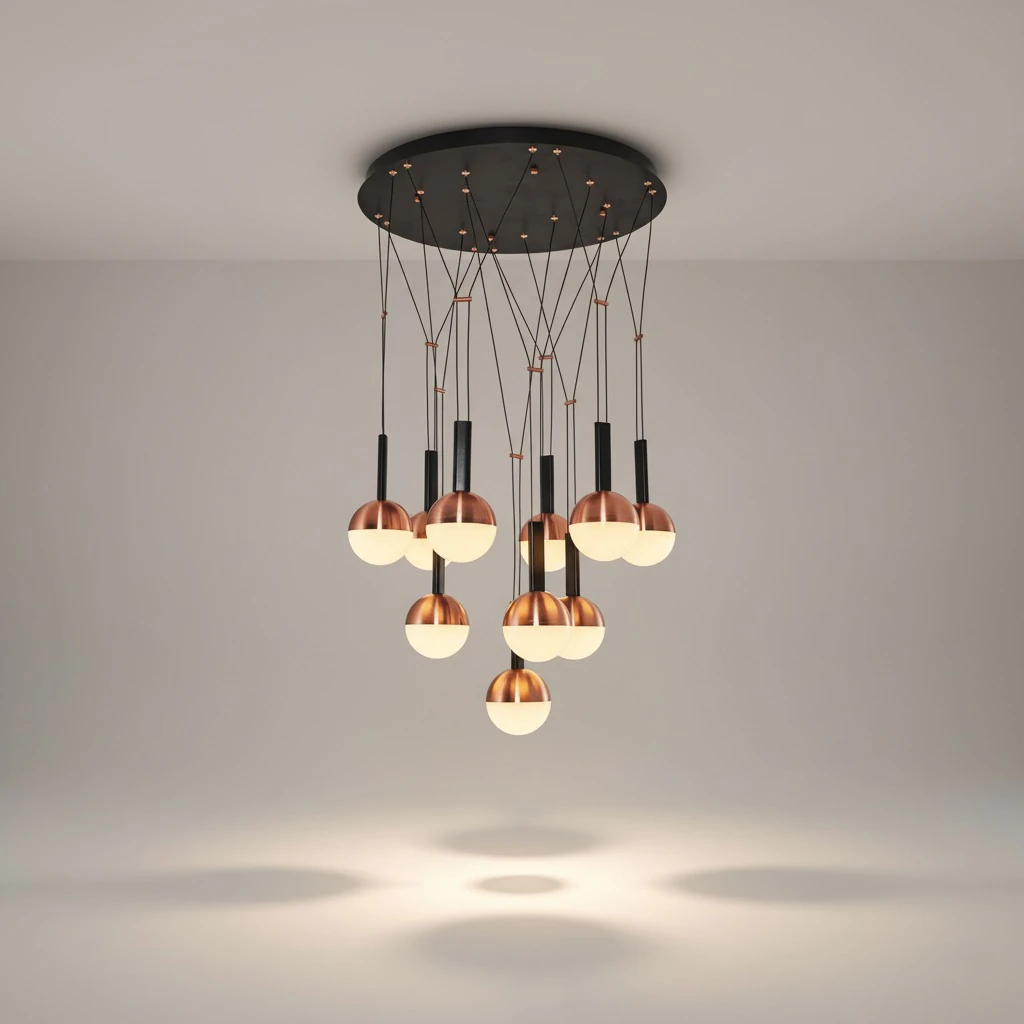 Özcan Aydınlatma 6231-10A 10'lu Küre Dekoratif Led Avize