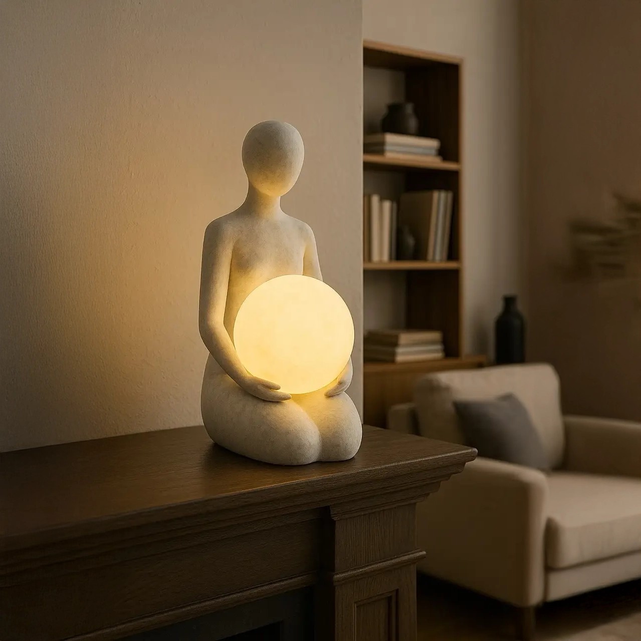Özcan Aydınlatma 1311-2 Natural Led Aydınlatma Biblo 31 cm