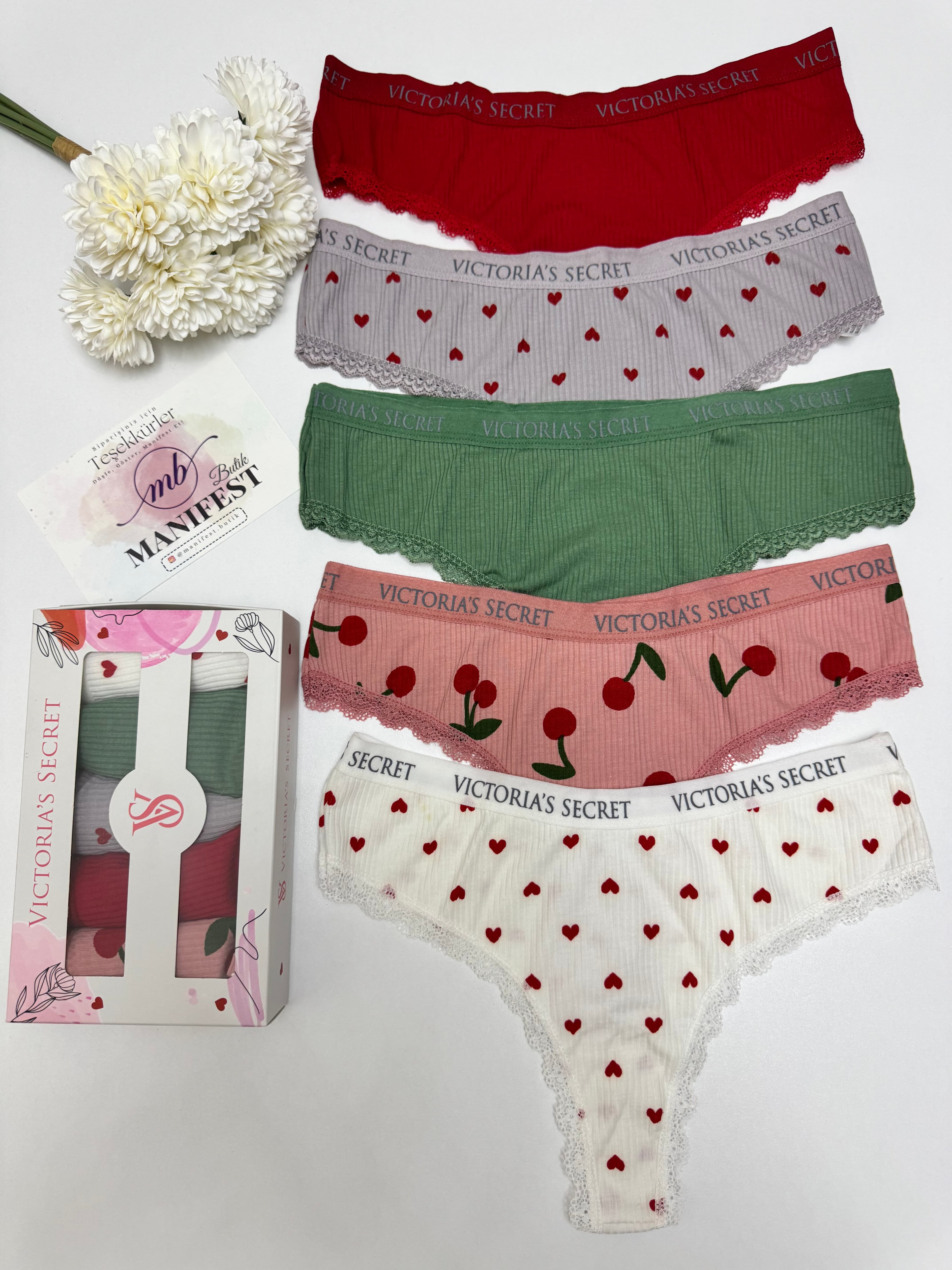 VS Baskılı 5'li Kutulu Tanga Set