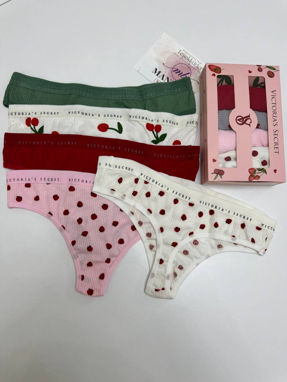 Vs Baskılı Kaşkorse 5'li Kutulu Tanga Set