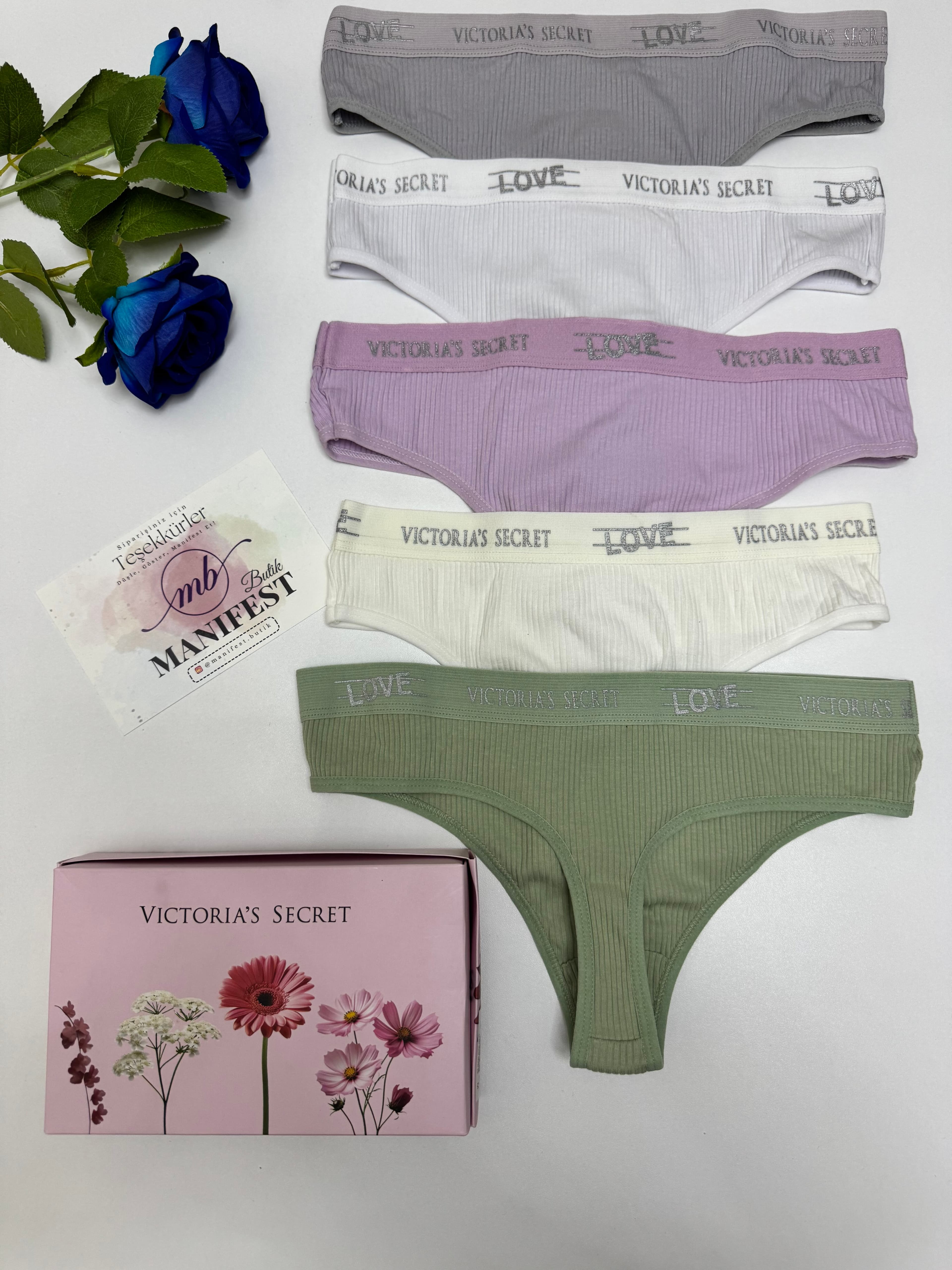VS Kaşkorse Love 5'li Kutulu Tanga Set