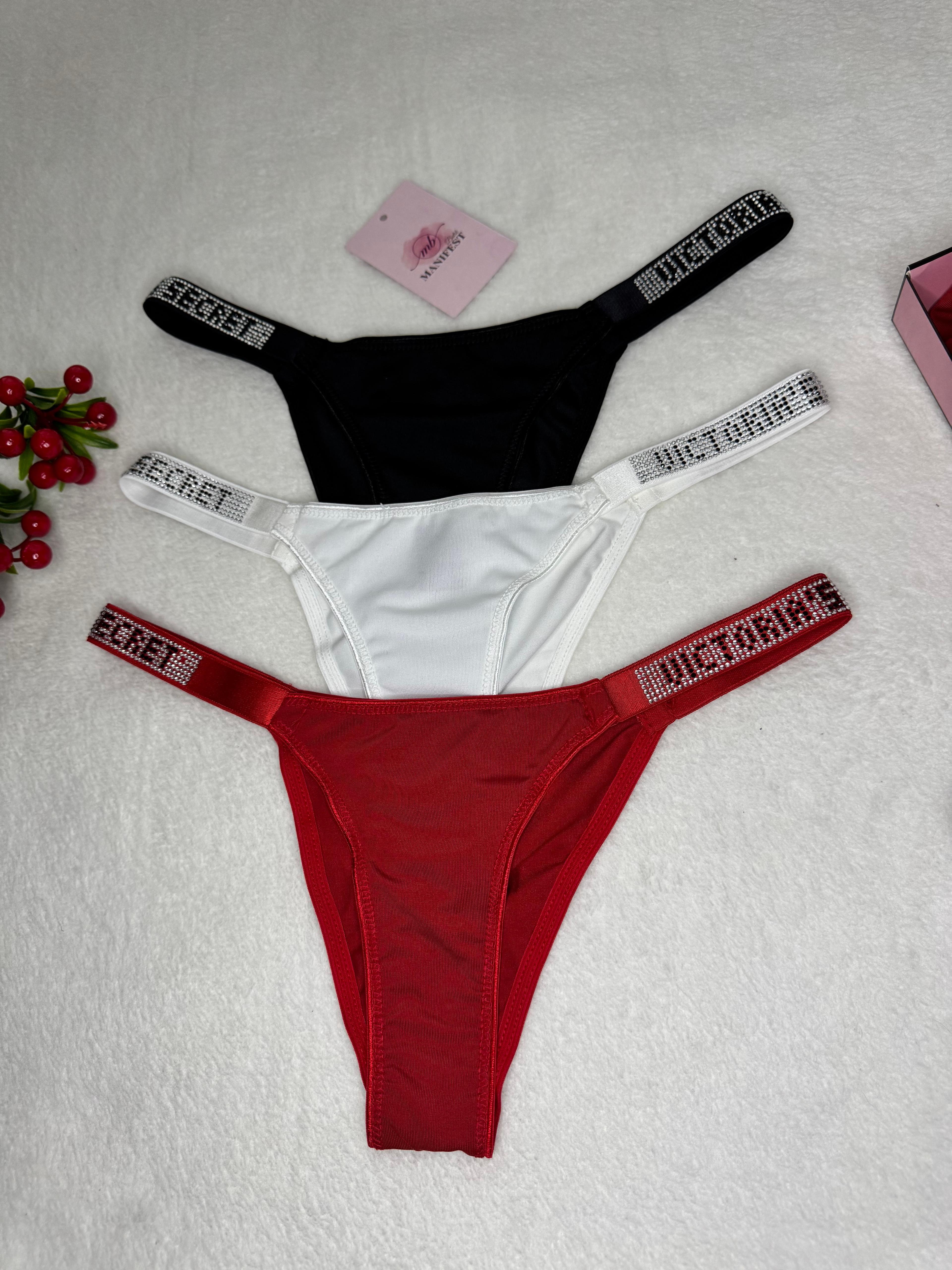 VS Model 3’lü Taş İşleme Bikini Tasarım Külot
