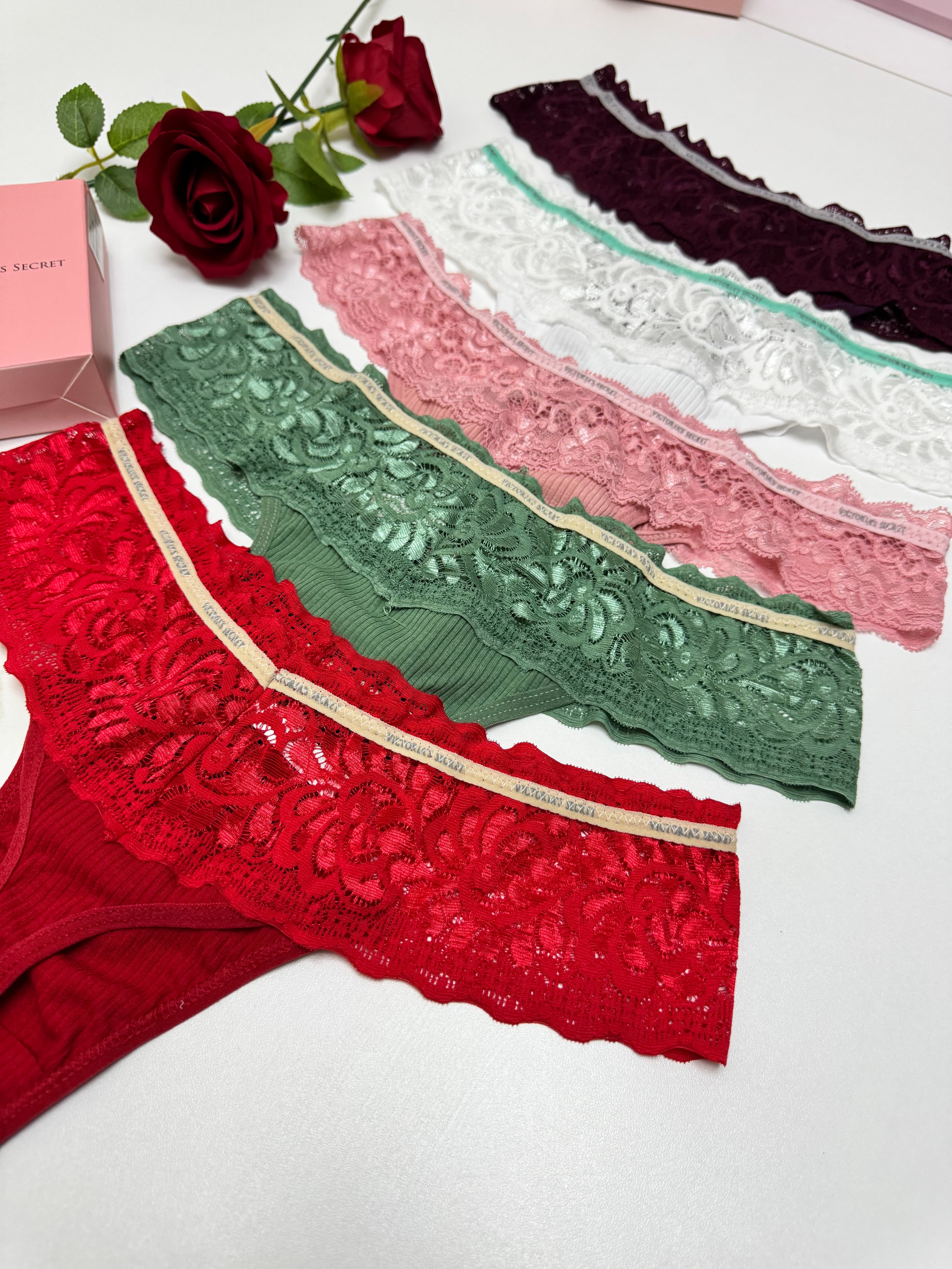 VS Dantelli Lace 5'li Kutulu Tanga Set