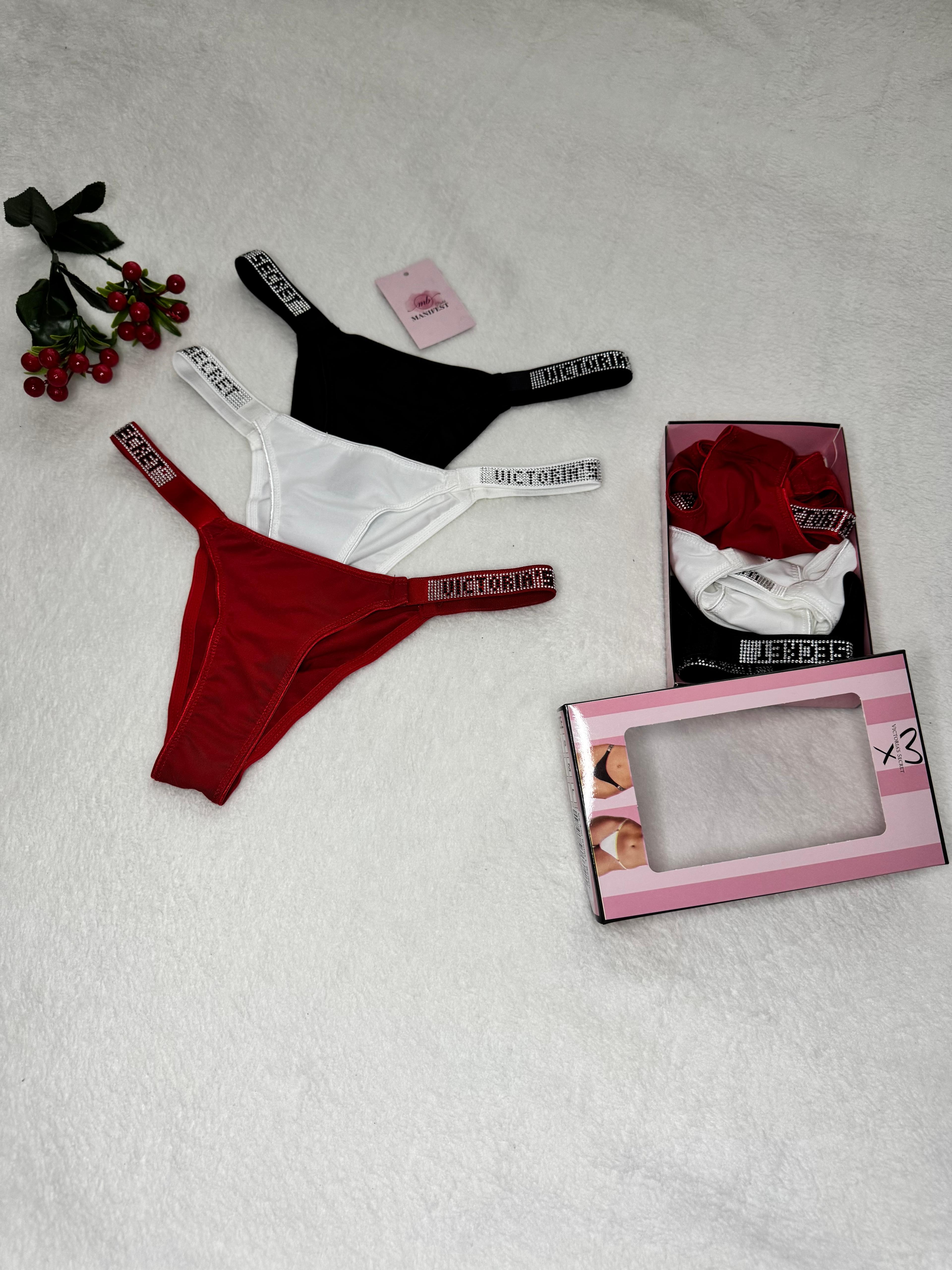 VS Model 3’lü Taş İşleme Bikini Tasarım Külot