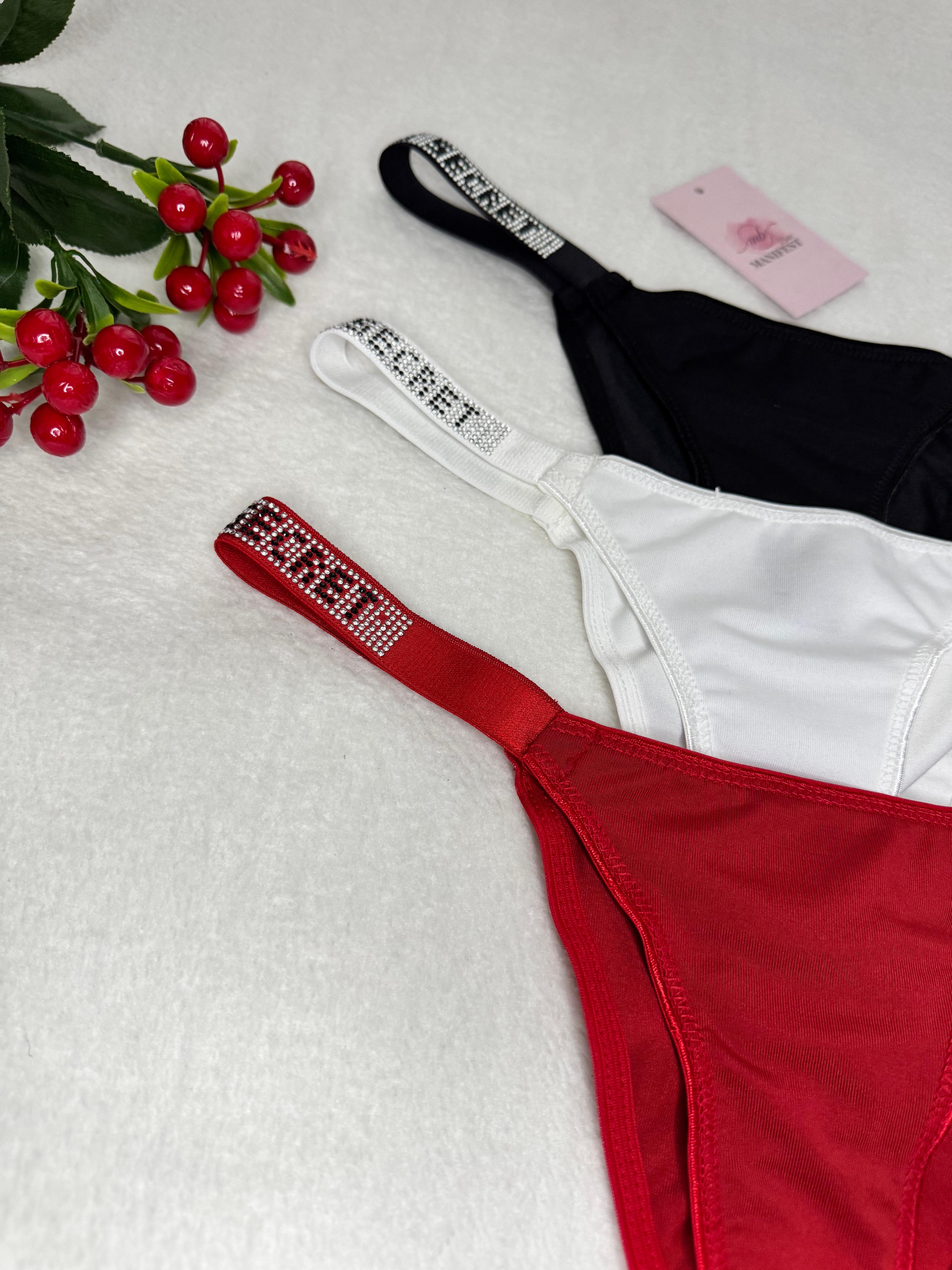 VS Model 3’lü Taş İşleme Bikini Tasarım Külot