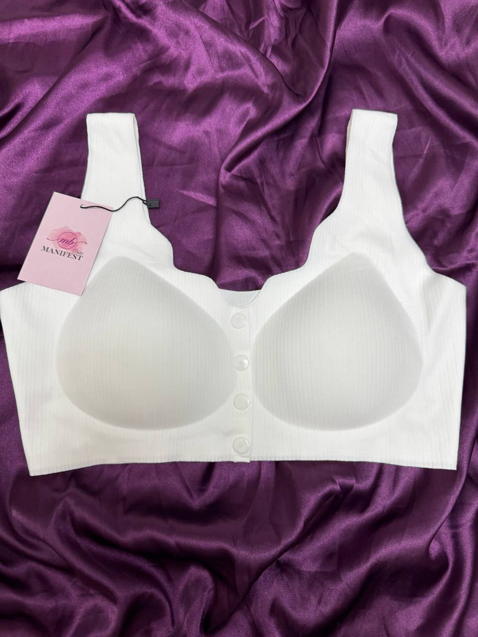 Lazer Kesim Hayalet Sütyen - BEYAZ