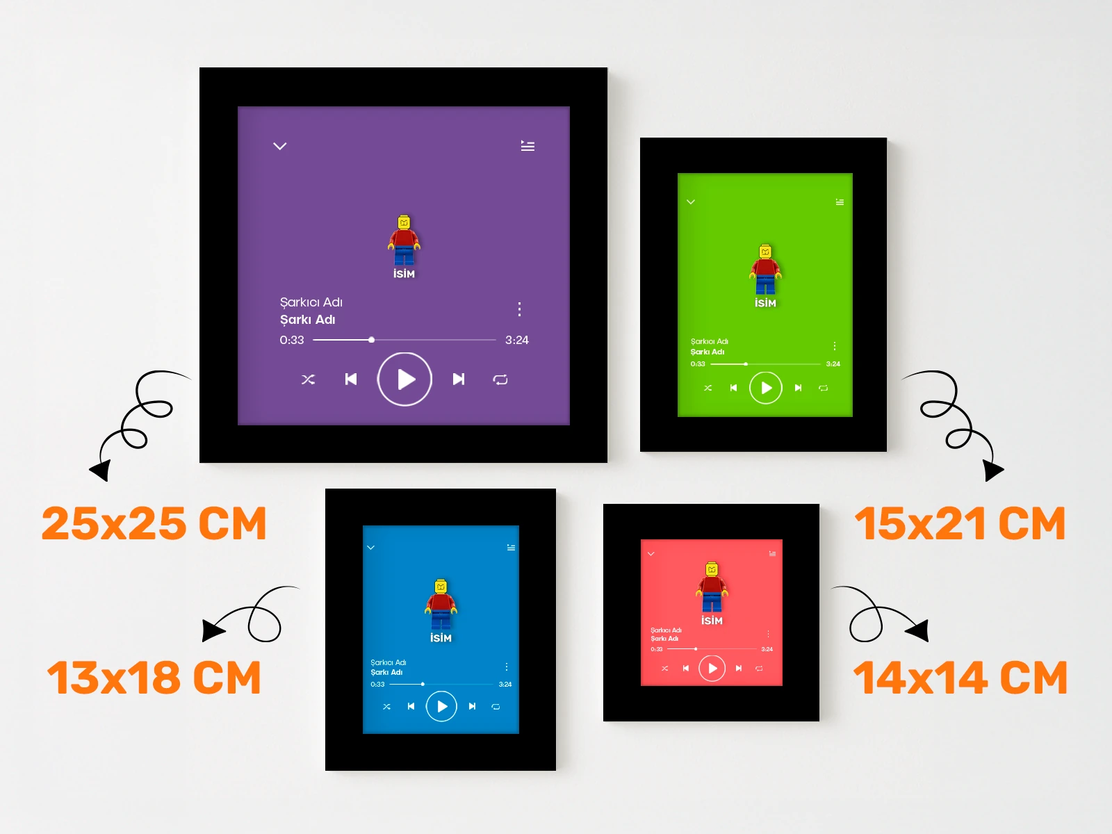 Mini Figürle Spotify Tablo