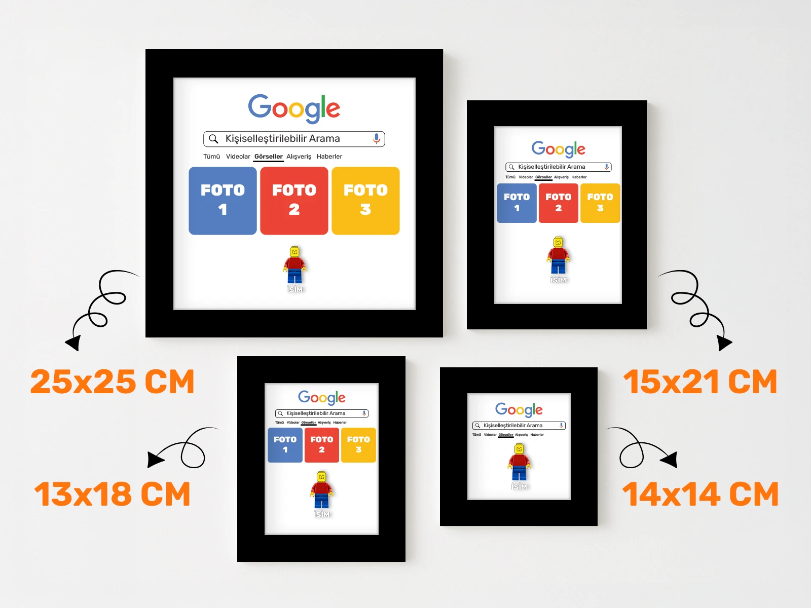 Mini Figürle Google Tablo