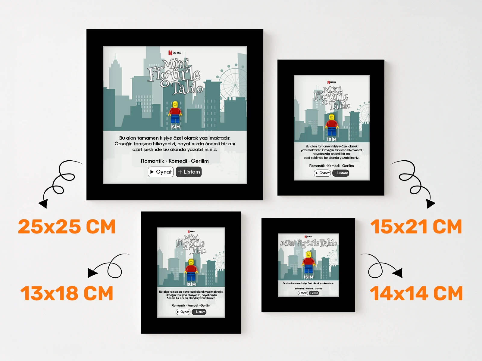 Mini Figürle Netflix Tablo
