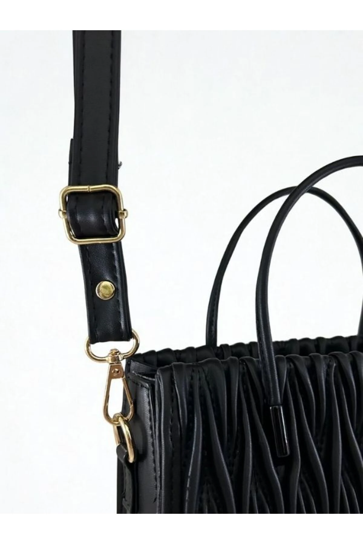 Kadın Büzgü Detaylı Agatha Omuz Askılı El Çantası 1010-1