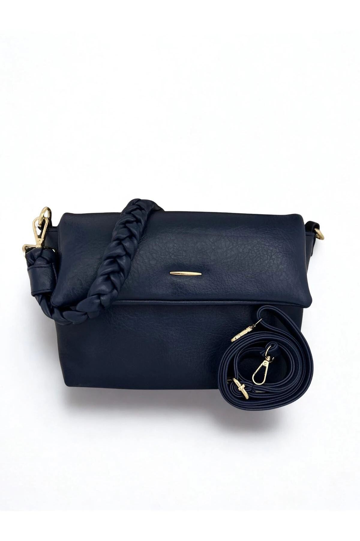 Kadın Seyun Lacivert El ve Omuz Çantası
