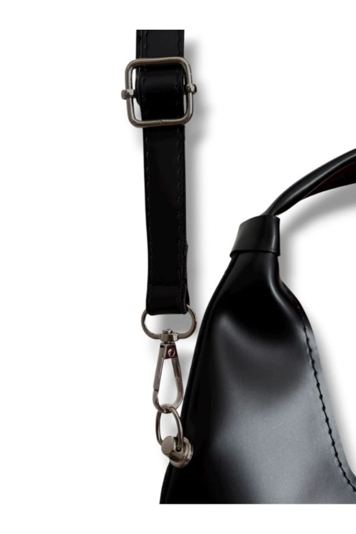 Siyah Miyori Zarif Basic Kadın Omuz Çantası 1002-1