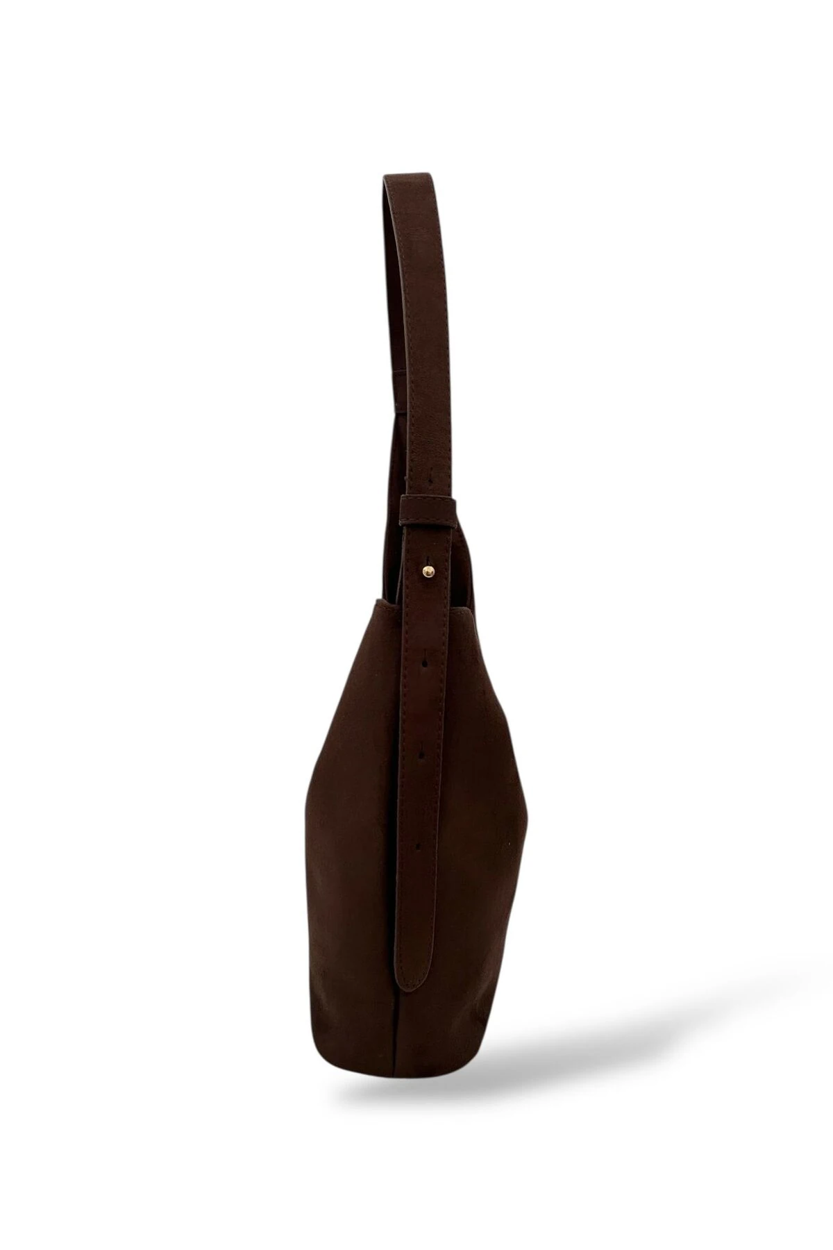 Kadın Ghise Süet Asimetrik El ve Omuz Çantası 1023