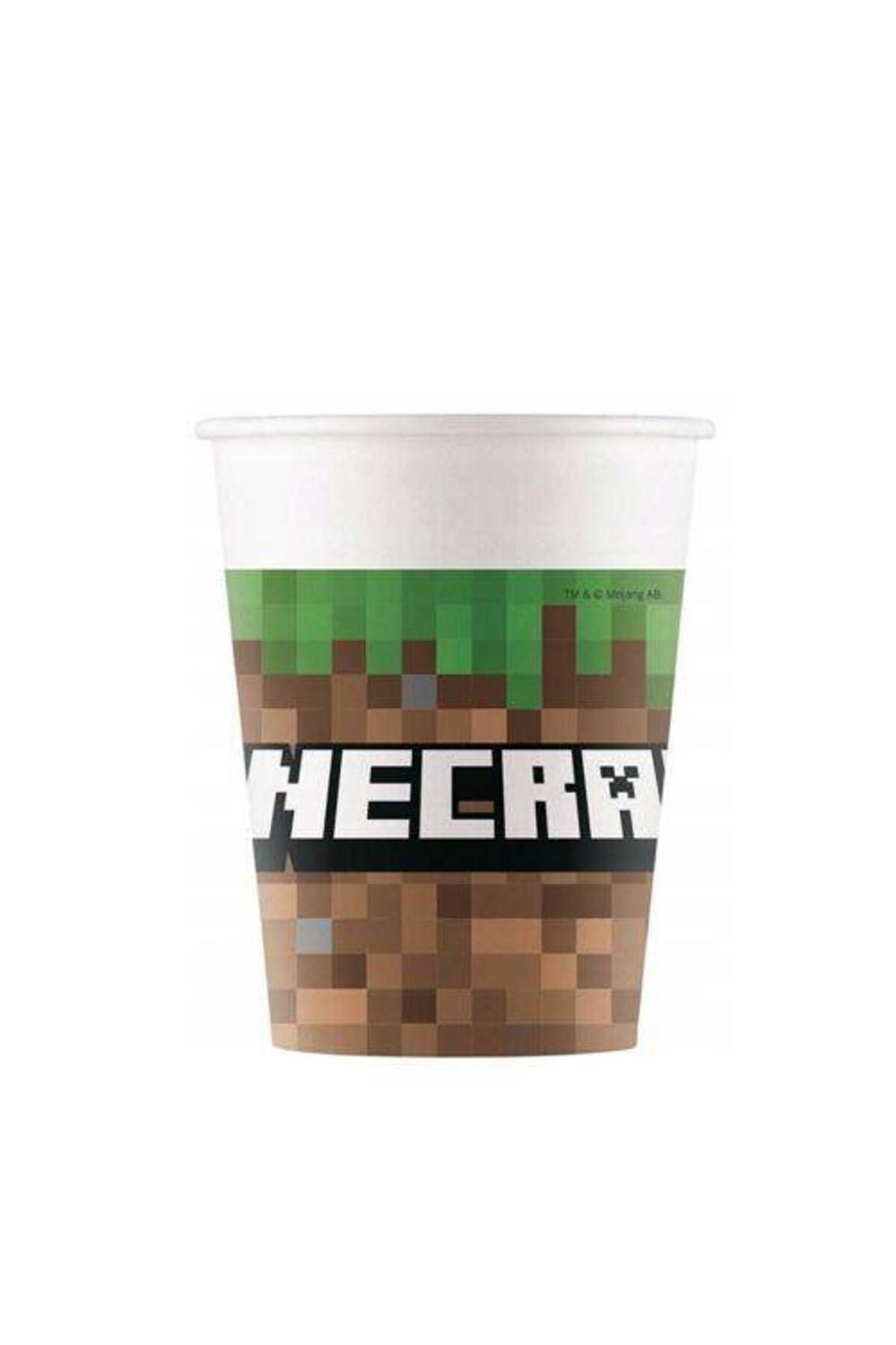 Minecraft Karton Bardak 8 Adet