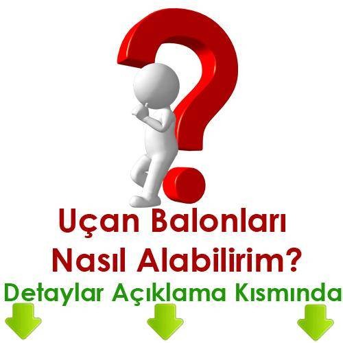 Sevgiliye Sürpriz Uçan Balon (MAĞAZADAN) (30 Adet)