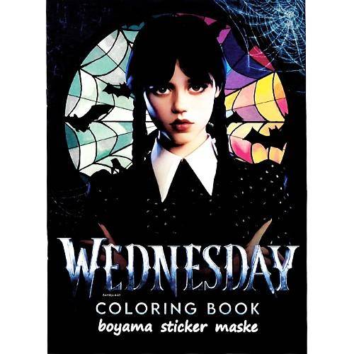 Wednesday Stickerlı 16 Sayfa Boyama Kitabı
