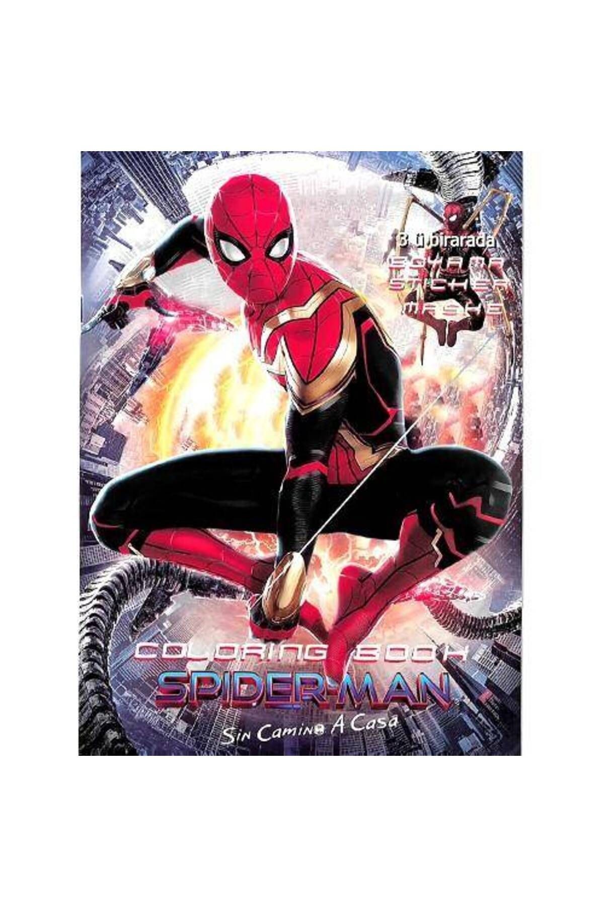 Spiderman Boyama Kitabı Sticker Hediyeli
