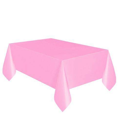 Pembe Plastik Masa Örtüsü 137x183 cm