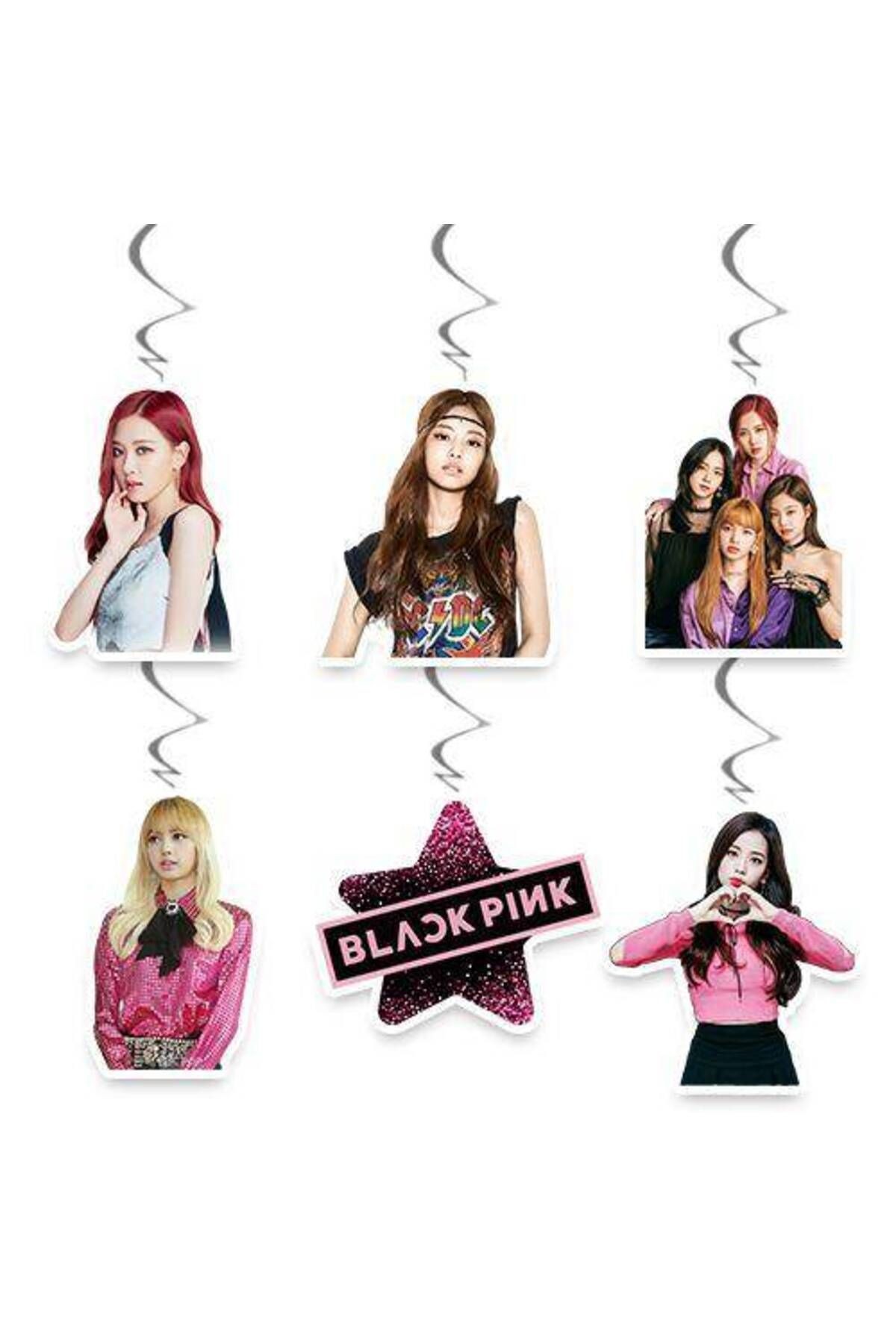Black Pink Asma Süs - 6 Adet