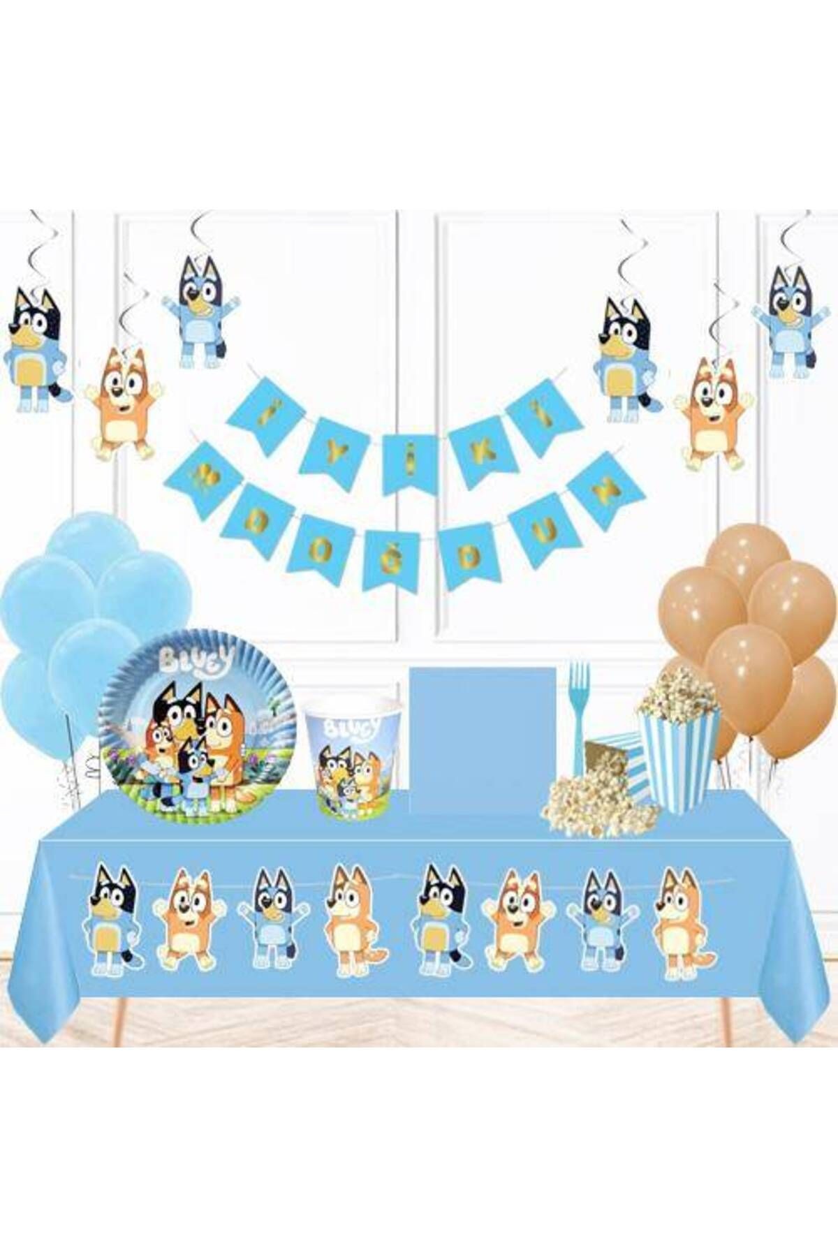 Bluey Doğum Günü Parti Seti 16 Kişilik