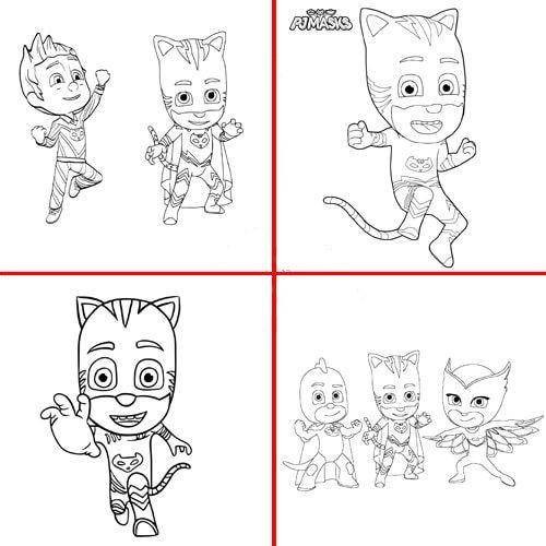 Pijamaskeliler Boyama Kitabı Stickerlı (16 Sayfa)