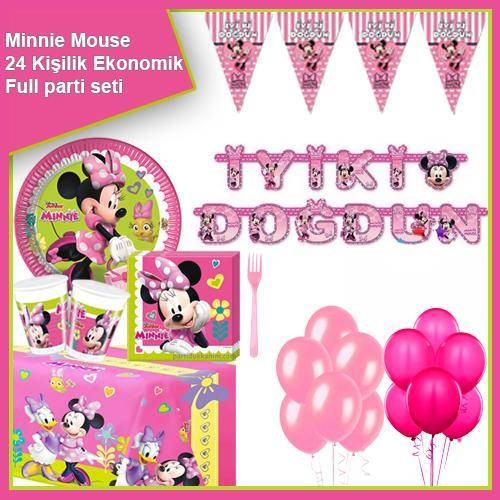 Minnie Mouse Helpers Ekonomik Parti Seti 24 Kişilik