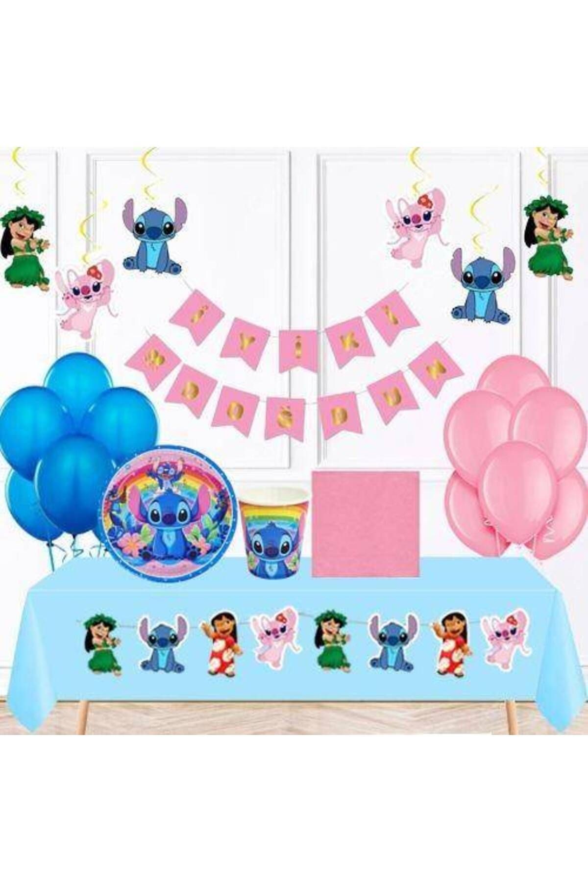 Lilo ve Stitch Doğum Günü Parti Seti 8 Kişilik