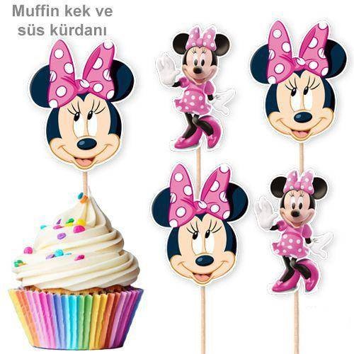 Minnie Mouse Şekilli Kürdan 10 Adet