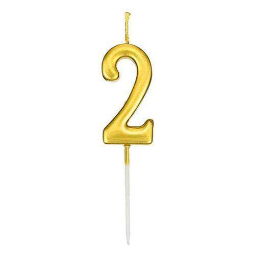 2 Rakam Lüks Gold Mum