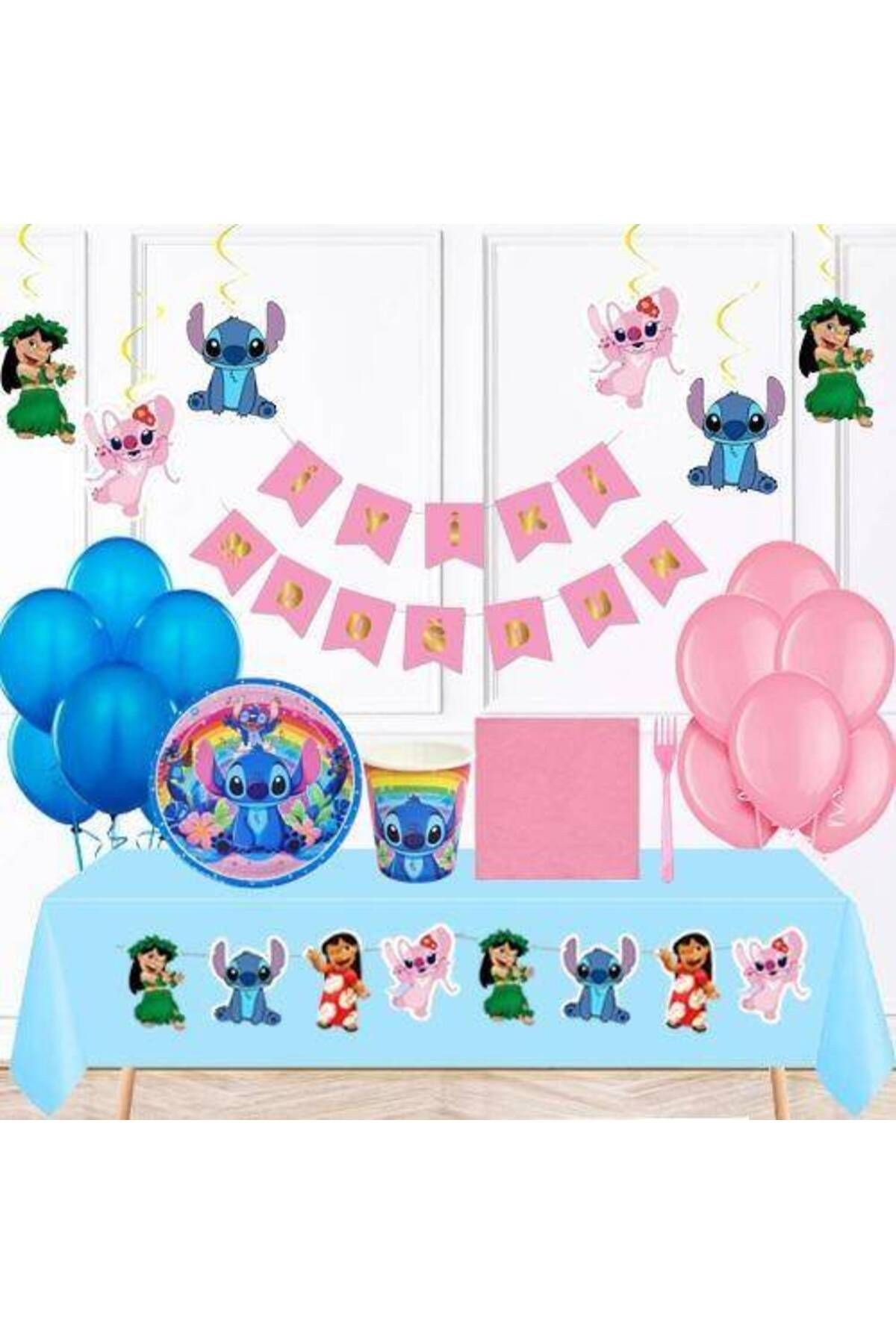 Lilo ve Stitch Doğum Günü Parti Seti 16 Kişilik