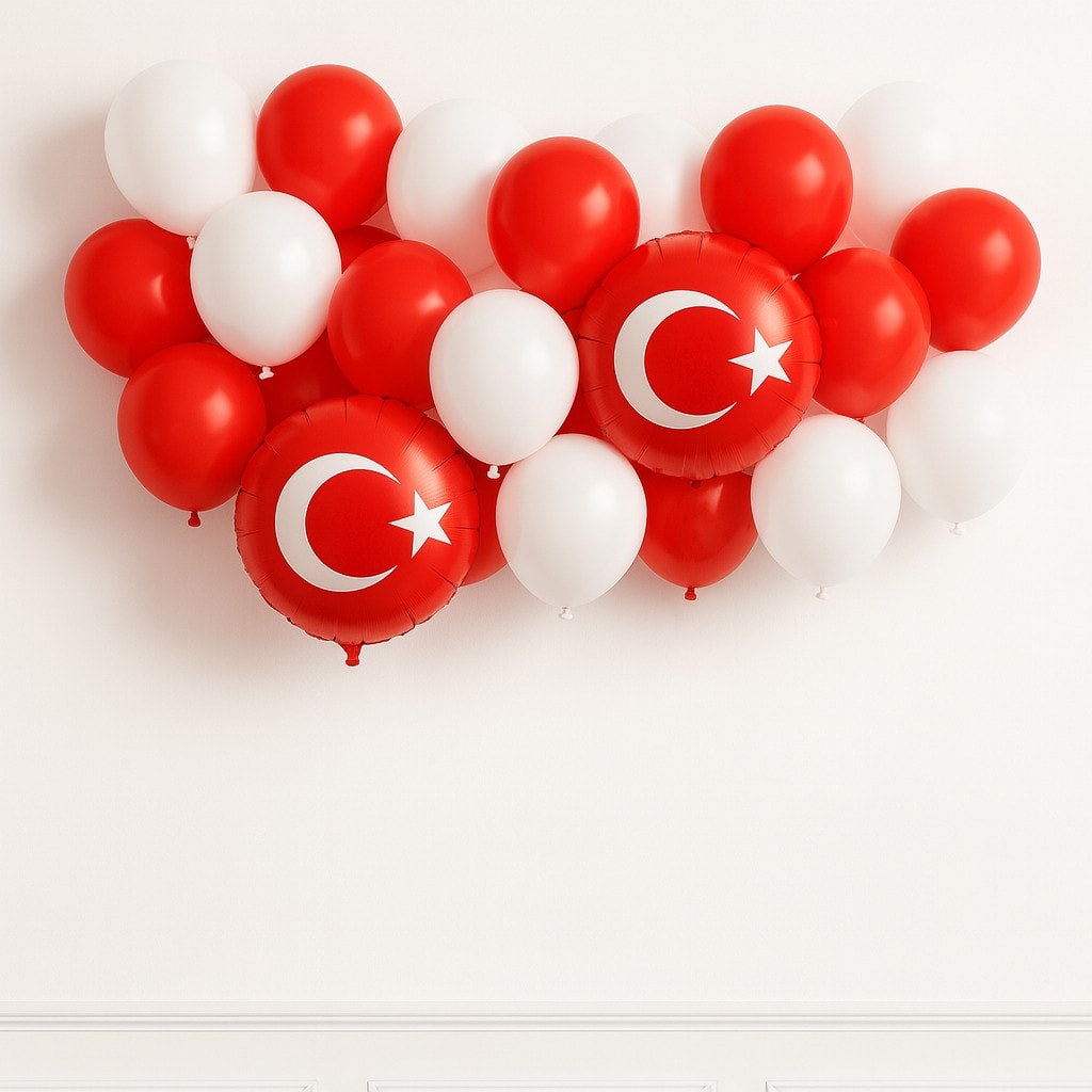 29 Ekim Zincir Balon Süsleme Seti