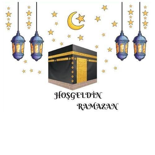 Hoş Geldin Ramazan Kabe Yapışkan Sticker 34x47 cm