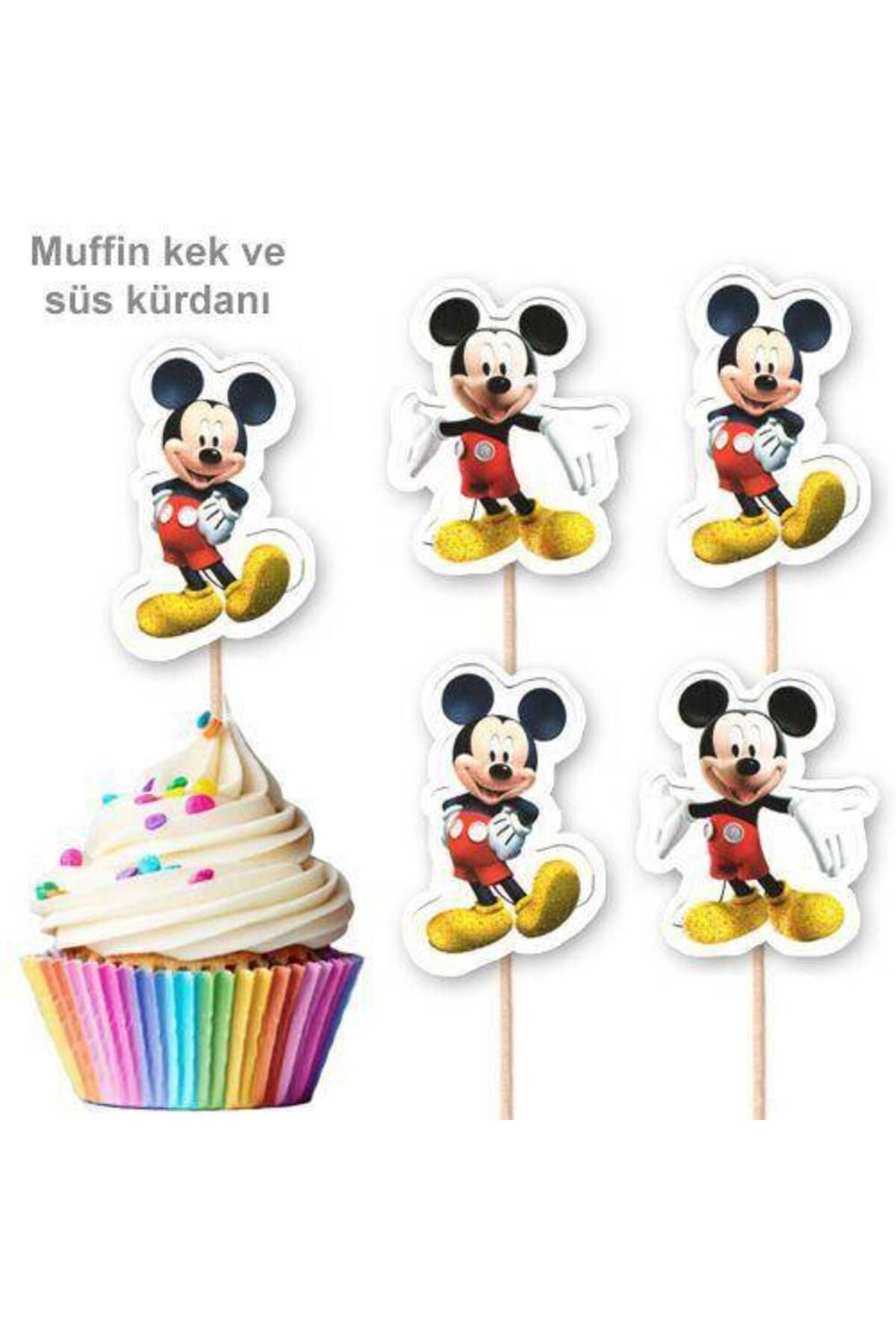 Mickey Mouse Şekilli Kürdan 10 Adet