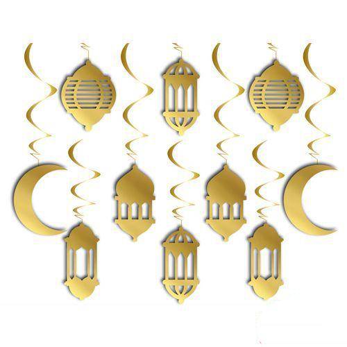 Ramazan Süslemeleri Asma 3D Tavan Süs 10 Adet