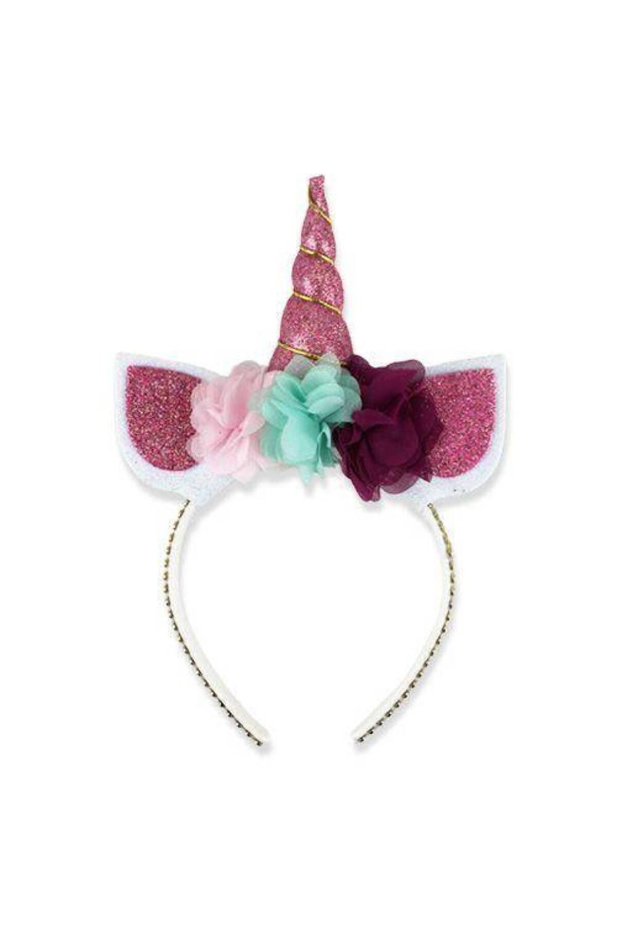Unicorn Taç Simli Eva Pembe