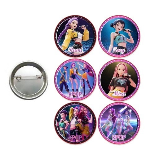 K-POP 6'lı Parti Rozeti