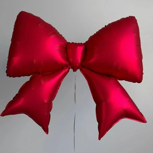 Kırmızı Fiyonk Folyo Balon 98 cm